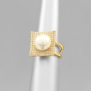 CZ Pearl Ring
